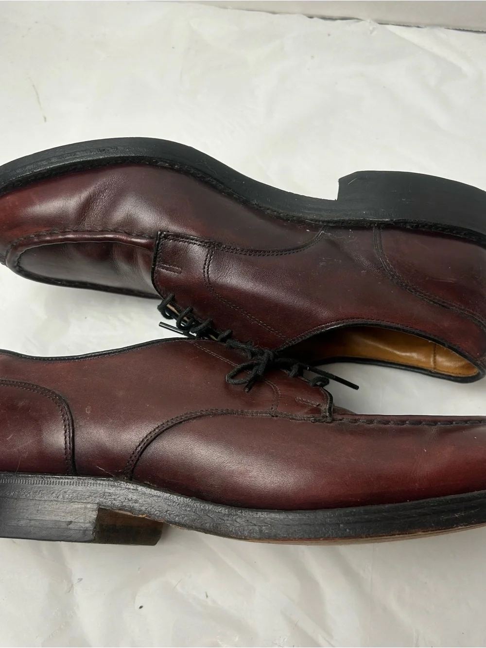 Allen Edmonds Bradley Split Toe Brown Leather Oxford Dress Shoes Men 7 EEE